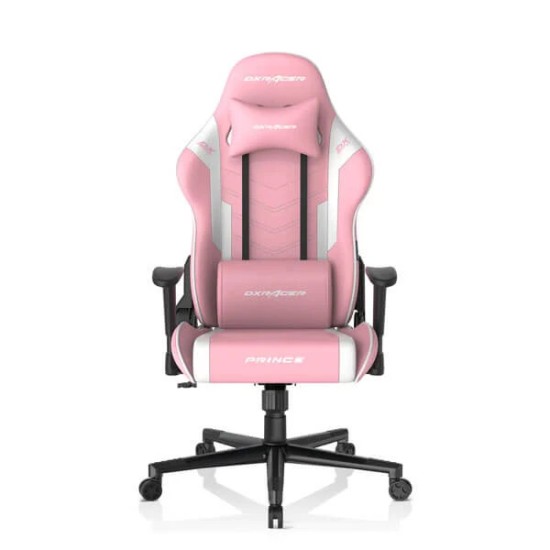 DXRacer P132 Prince Series Gaming Chair Pink-White
